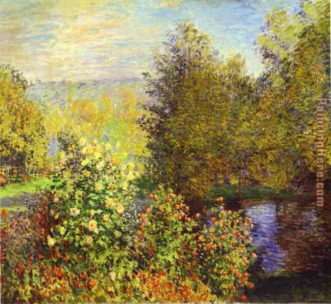 The Corner of the Garden at Montgeron painting - Claude Monet The Corner of the Garden at Montgeron art painting